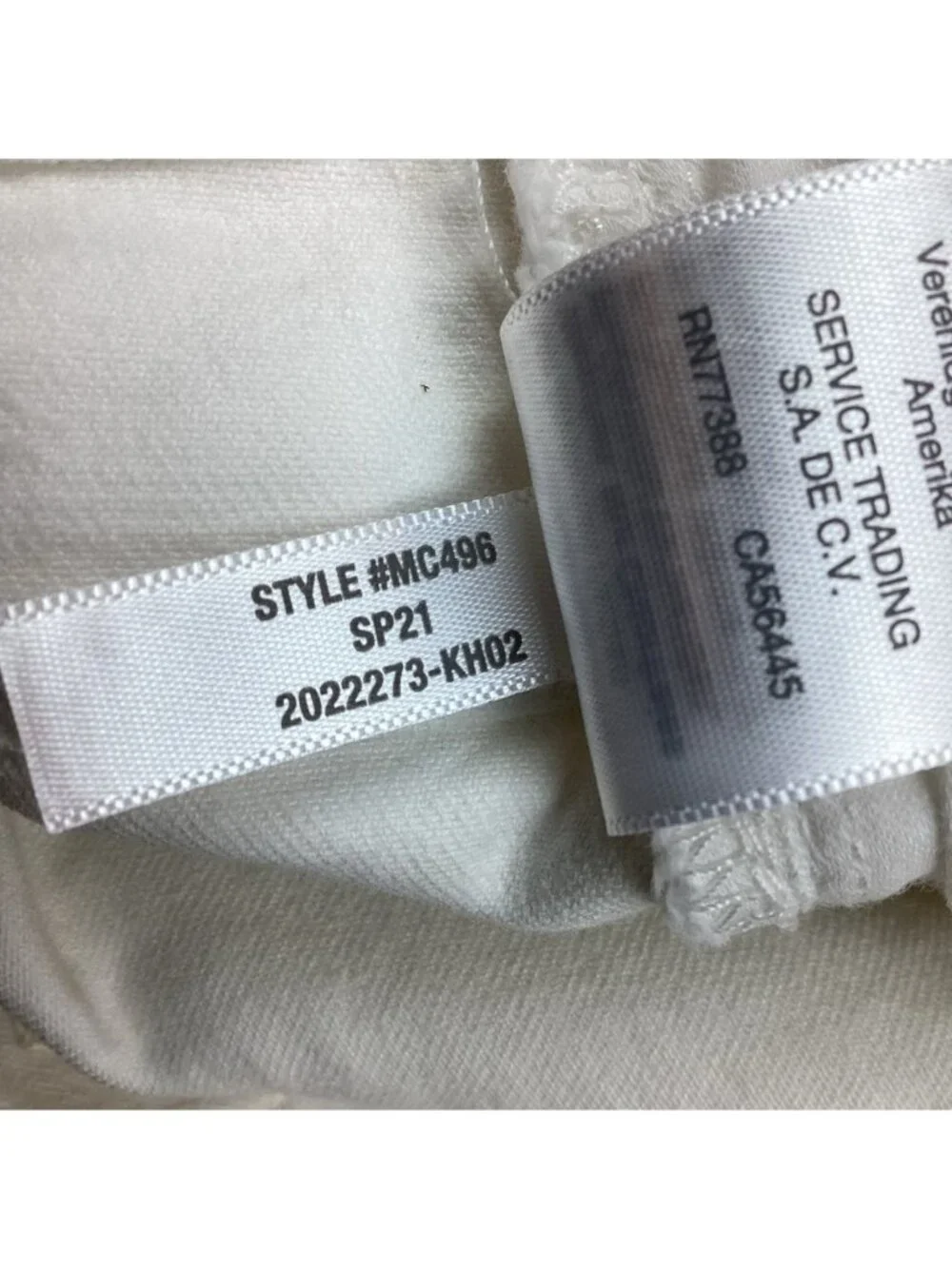 Madewell Perfect Vintage High Rise Tapered Leg Cropped Jeans White 29 - Like New - Picture 12 of 14